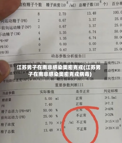 江苏男子在南非感染奥密克戎(江苏男子在南非感染奥密克戎病毒)-第3张图片
