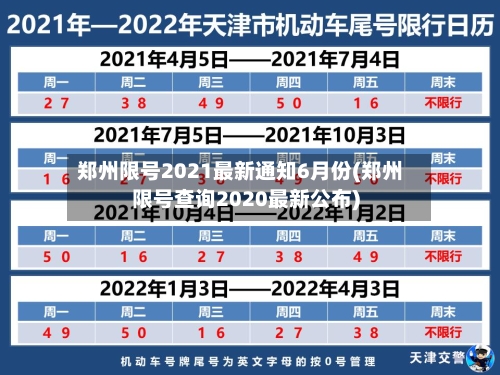 郑州限号2021最新通知6月份(郑州限号查询2020最新公布)