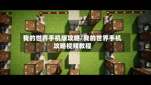 我的世界手机版攻略/我的世界手机攻略视频教程-第3张图片
