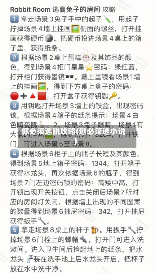 你必须逃脱攻略(逃必须逃小说)-第3张图片