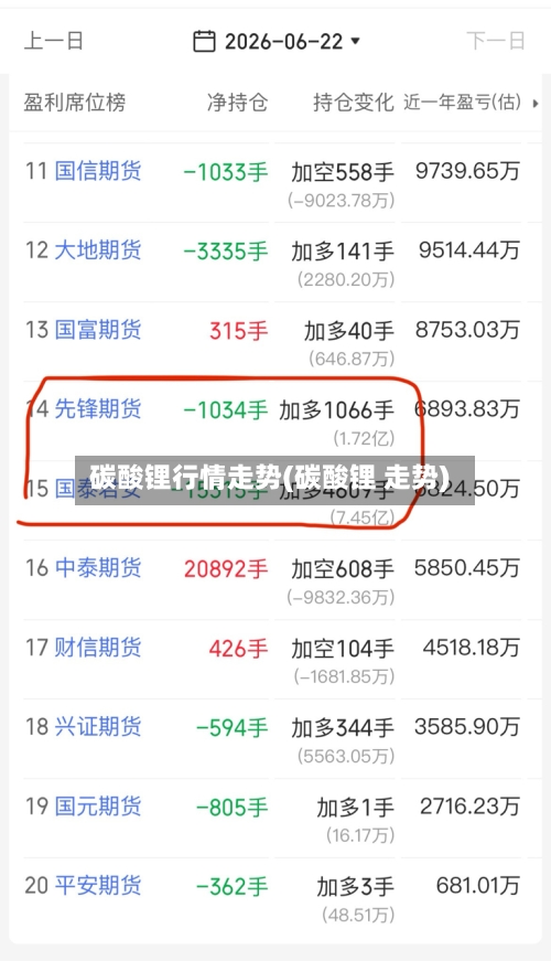碳酸锂行情走势(碳酸锂 走势)-第3张图片