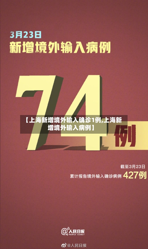 【上海新增境外输入确诊1例,上海新增境外输入病例】