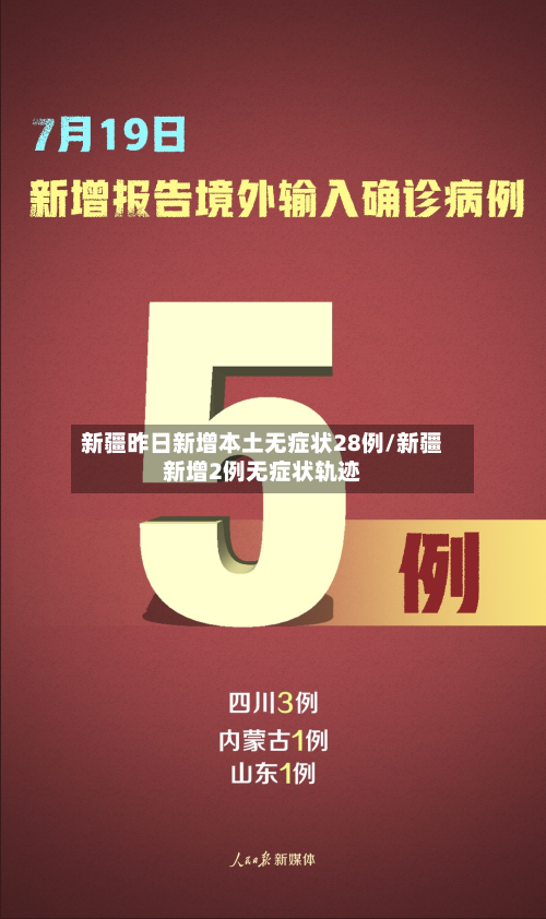 新疆昨日新增本土无症状28例/新疆新增2例无症状轨迹