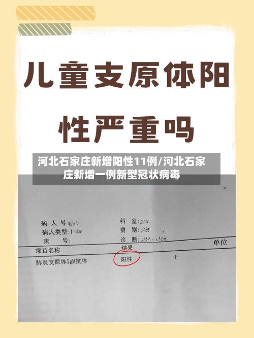 河北石家庄新增阳性11例/河北石家庄新增一例新型冠状病毒