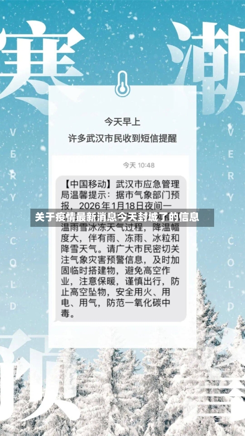 关于疫情最新消息今天封城了的信息-第3张图片