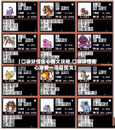 【口袋妖怪金心图文攻略,口袋妖怪金心攻略一周目图文】