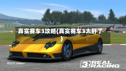 真实赛车3攻略(真实赛车3太肝了)
