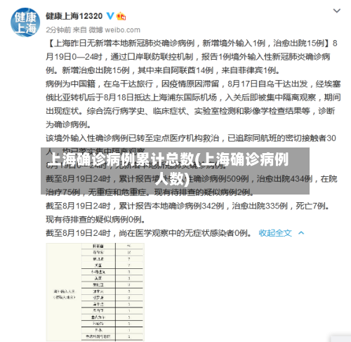 上海确诊病例累计总数(上海确诊病例人数)
