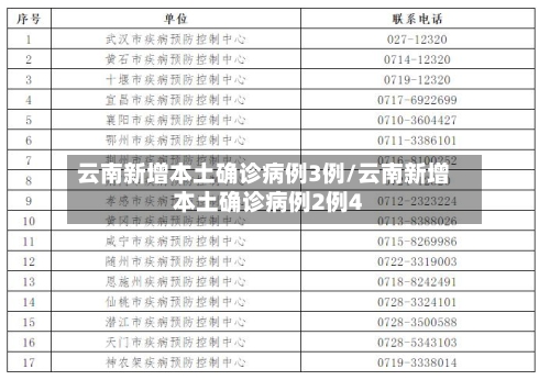 云南新增本土确诊病例3例/云南新增本土确诊病例2例4