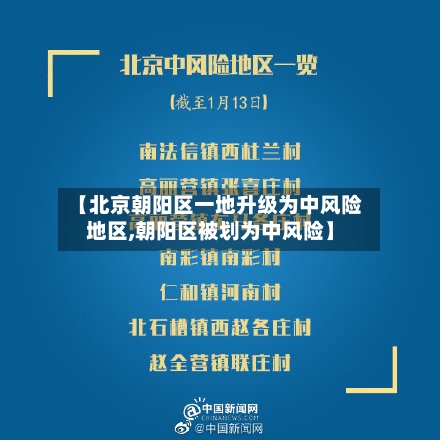 【北京朝阳区一地升级为中风险地区,朝阳区被划为中风险】-第1张图片