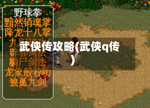 武侠传攻略(武侠q传)