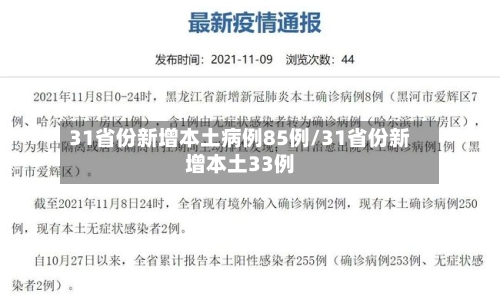 31省份新增本土病例85例/31省份新增本土33例