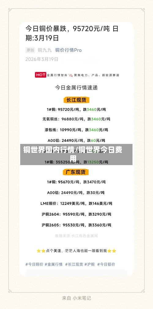 铜世界国内行情/铜世界今日费用-第2张图片