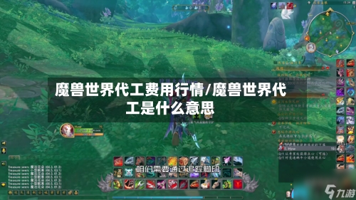 魔兽世界代工费用行情/魔兽世界代工是什么意思