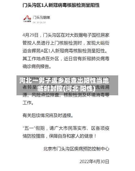 河北一男子返乡后查出阳性当地临时封控(河北 阳性)-第3张图片
