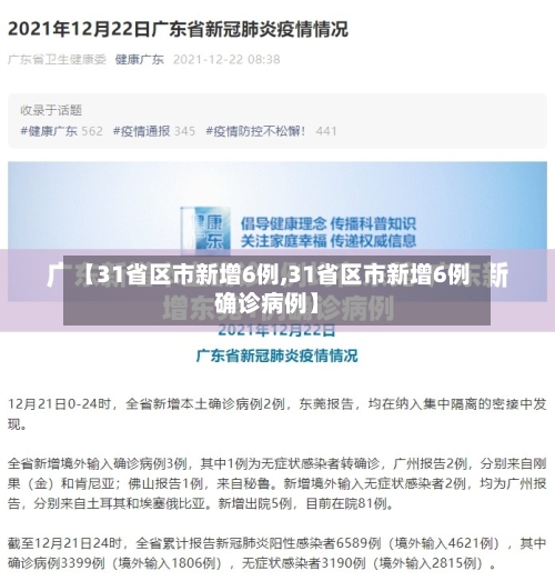 【31省区市新增6例,31省区市新增6例确诊病例】-第2张图片