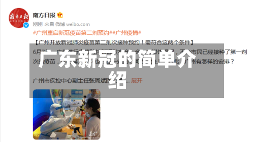 广东新冠的简单介绍