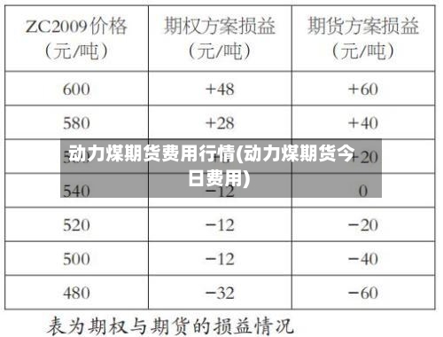 动力煤期货费用行情(动力煤期货今日费用)