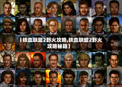 【铁血联盟2野火攻略,铁血联盟2野火攻略秘籍】
