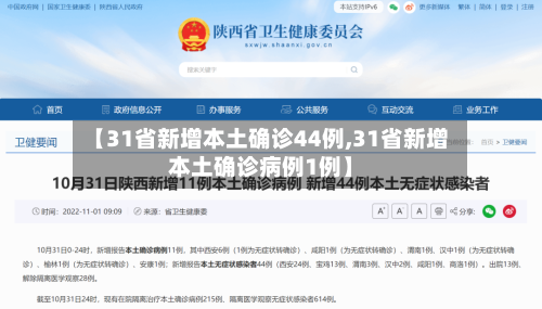 【31省新增本土确诊44例,31省新增本土确诊病例1例】-第2张图片