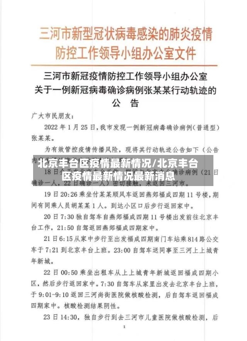 北京丰台区疫情最新情况/北京丰台区疫情最新情况最新消息