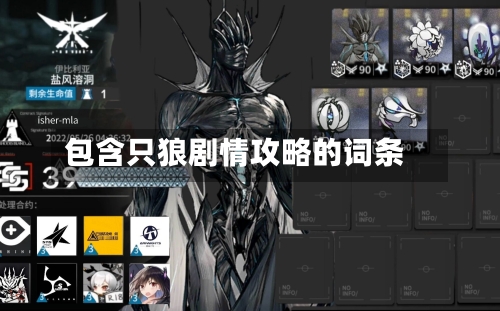 包含只狼剧情攻略的词条-第1张图片