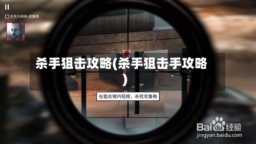 杀手狙击攻略(杀手狙击手攻略)-第2张图片