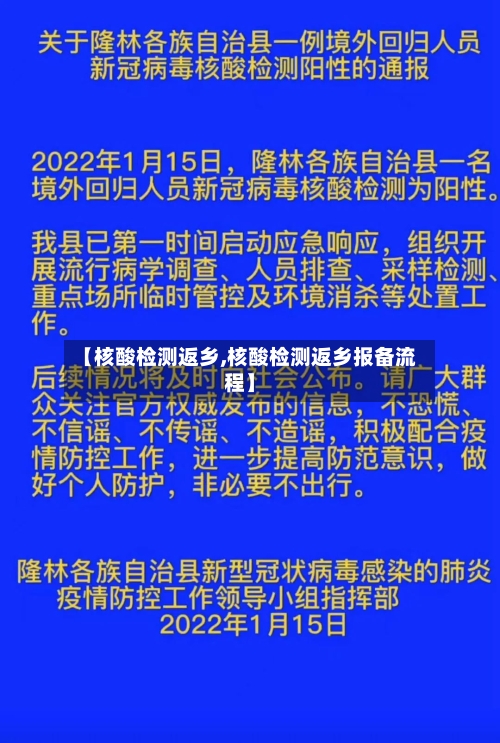 【核酸检测返乡,核酸检测返乡报备流程】-第2张图片