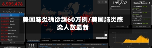 美国肺炎确诊超60万例/美国肺炎感染人数最新