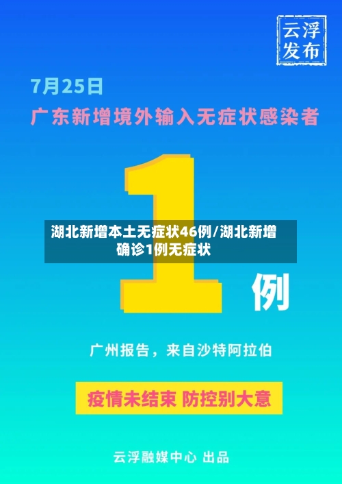 湖北新增本土无症状46例/湖北新增确诊1例无症状