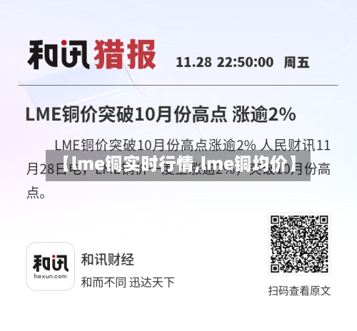 【lme铜实时行情,lme铜均价】
