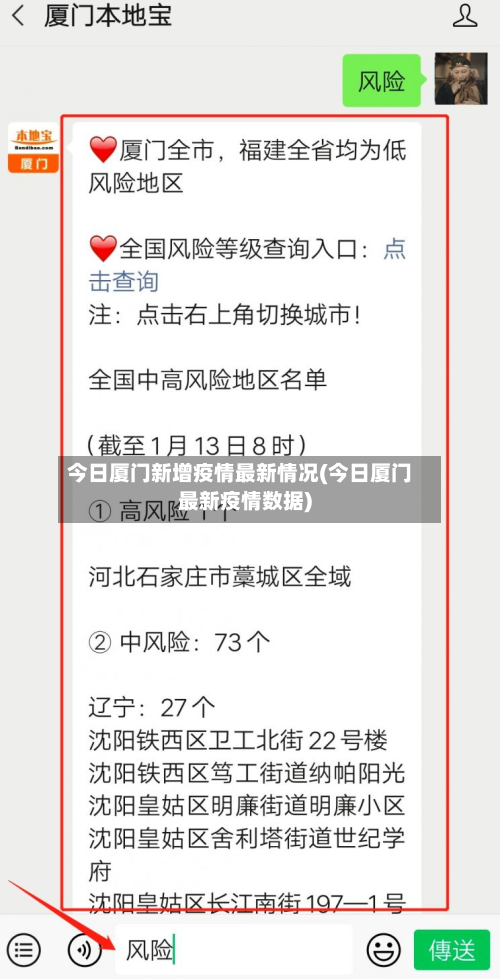 今日厦门新增疫情最新情况(今日厦门最新疫情数据)
