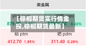 【棕榈期货实行情金投,棕榈期货最新】