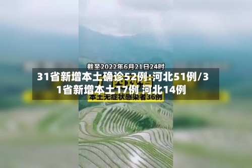 31省新增本土确诊52例:河北51例/31省新增本土17例 河北14例-第2张图片