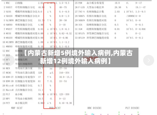 【内蒙古新增5例境外输入病例,内蒙古新增12例境外输入病例】-第2张图片