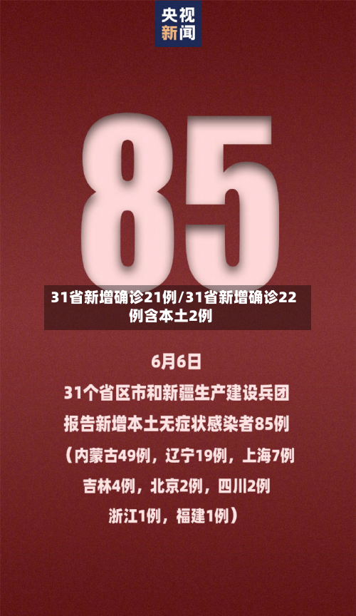 31省新增确诊21例/31省新增确诊22例含本土2例-第2张图片