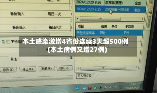 本土感染激增4省份连续3天超500例(本土病例又增27例)
