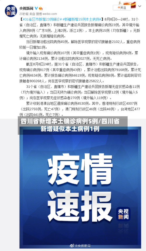 四川省新增本土确诊病例5例/四川省新增疑似本土病例1例-第2张图片