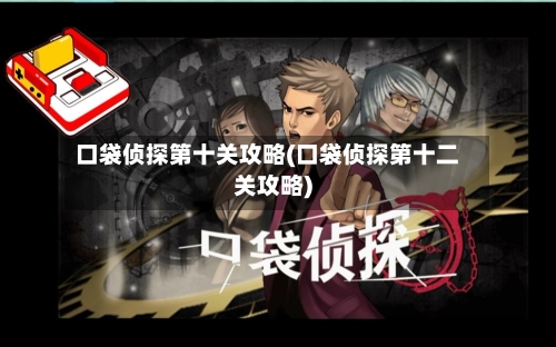 口袋侦探第十关攻略(口袋侦探第十二关攻略)-第3张图片