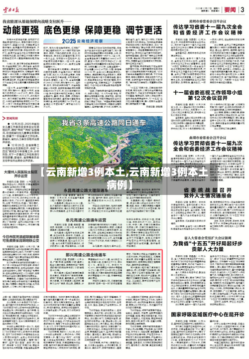 【云南新增3例本土,云南新增3例本土病例】-第2张图片