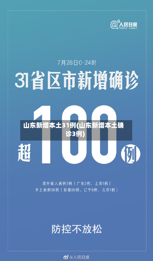 山东新增本土31例(山东新增本土确诊3例)-第1张图片