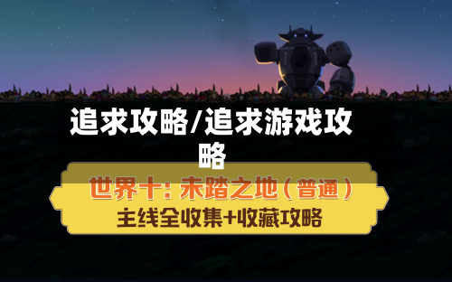 追求攻略/追求游戏攻略