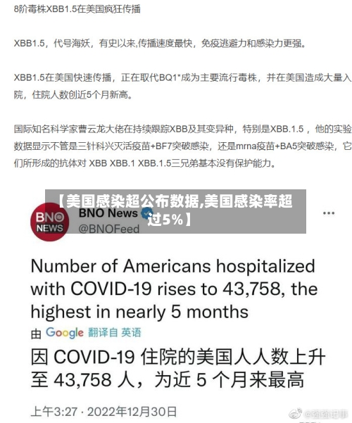 【美国感染超公布数据,美国感染率超过5%】