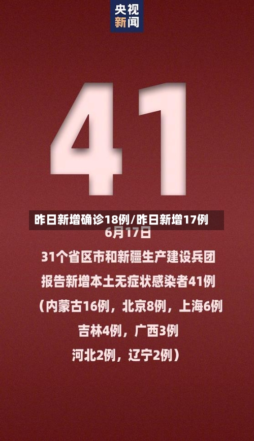 昨日新增确诊18例/昨日新增17例-第1张图片