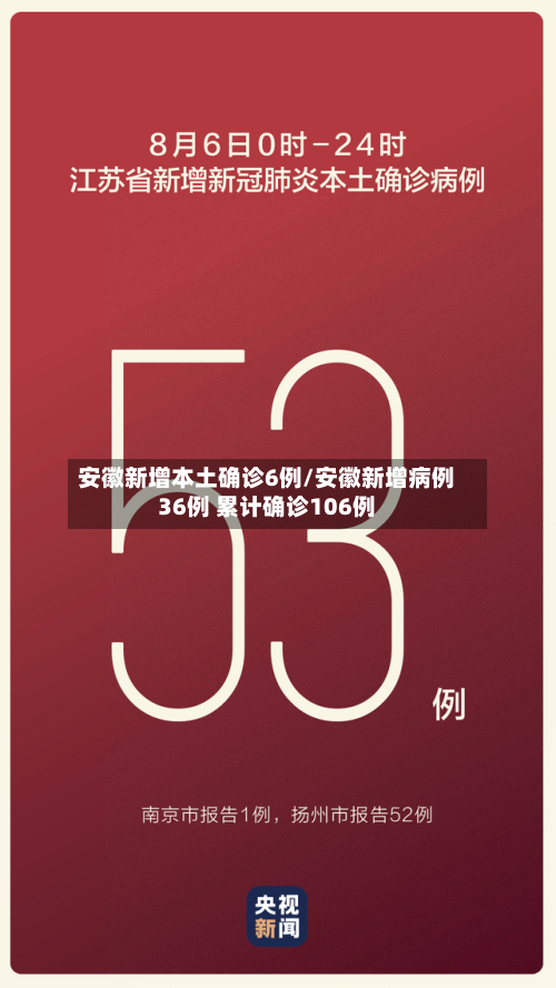 安徽新增本土确诊6例/安徽新增病例36例 累计确诊106例-第2张图片