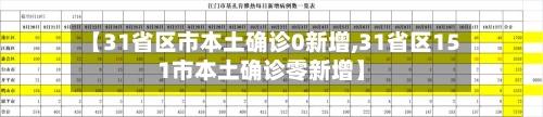【31省区市本土确诊0新增,31省区151市本土确诊零新增】-第2张图片