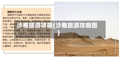 沙雅旅游攻略(沙雅旅游攻略图)-第3张图片