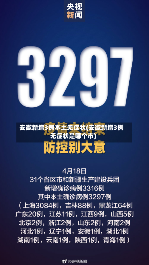 安徽新增3例本土无症状(安徽新增3例无症状是哪个市)-第3张图片