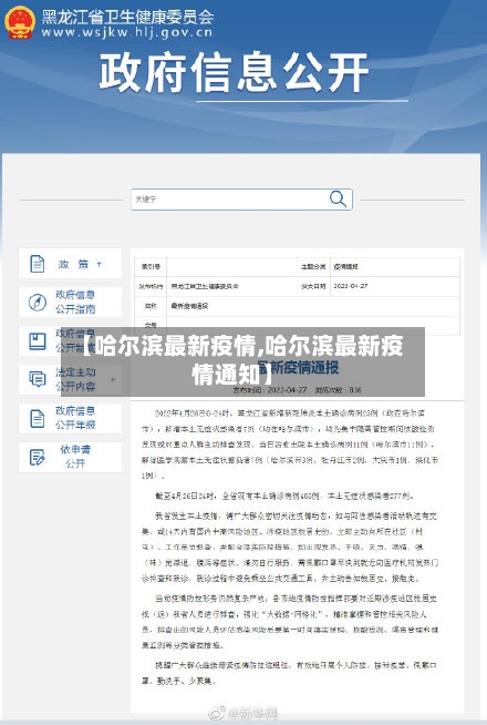 【哈尔滨最新疫情,哈尔滨最新疫情通知】-第3张图片