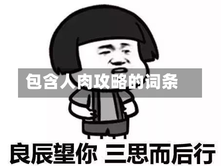 包含人肉攻略的词条-第2张图片